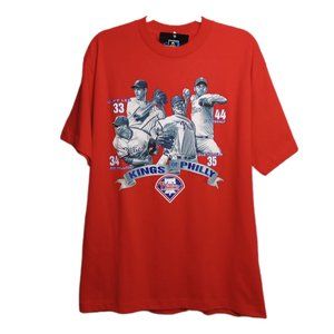 Philadelphia Phillies Mens Red Tshirt Size Large Halladay MLB NEW